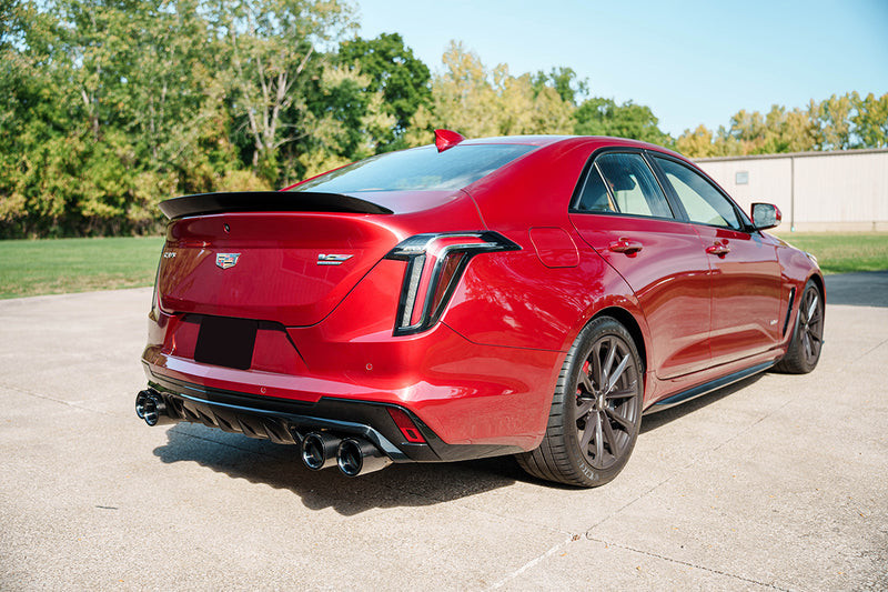 Corsa 22-25 Cadillac CT4 V Blackwing 3in Active Valve Axle-Back - 4.5in Carbon Fiber Black Tip - 21319CFBLK