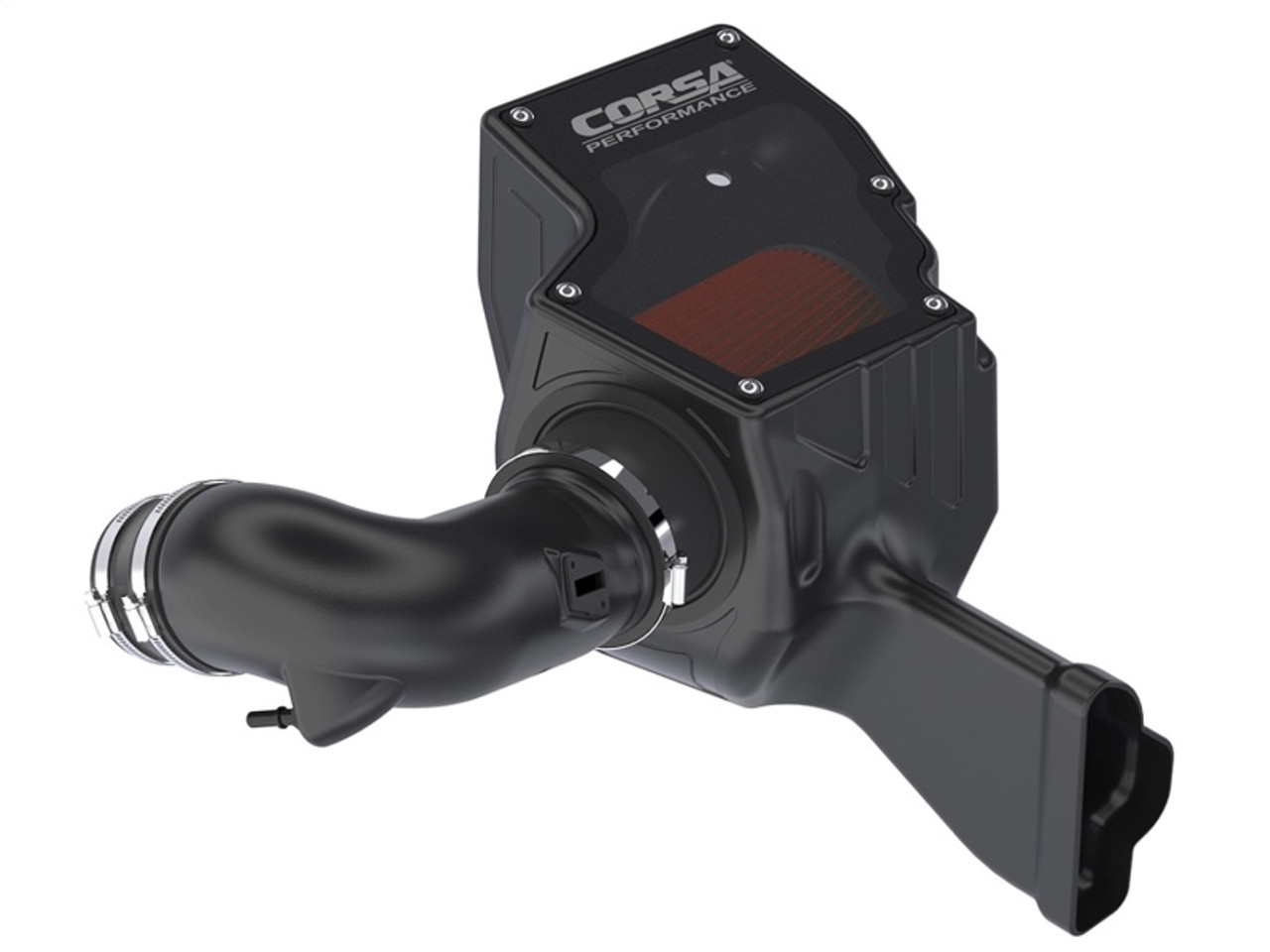 Corsa Cold Air Intake Kit - Closed Box / Plastic / Dry Filter - 18-23 Mustang GT