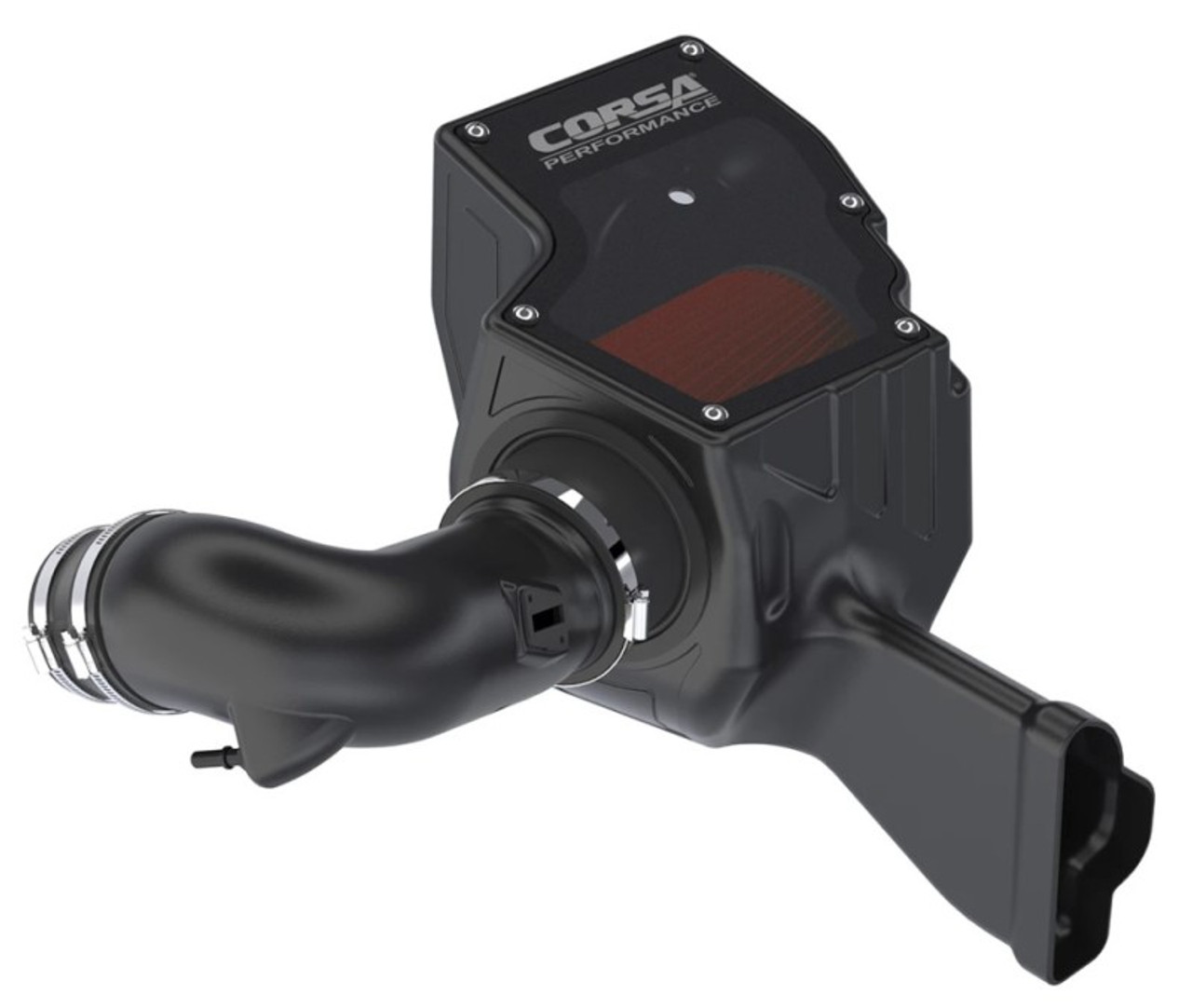 Corsa Cold Air Intake Kit - Closed Box / Plastic / Dry Filter - 18-23 Mustang GT
