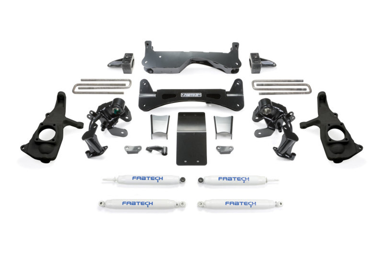 Fabtech 11-19 GM 2500HD 2WD/4WD 6in Rts Sys w/Perf Shks - K1046