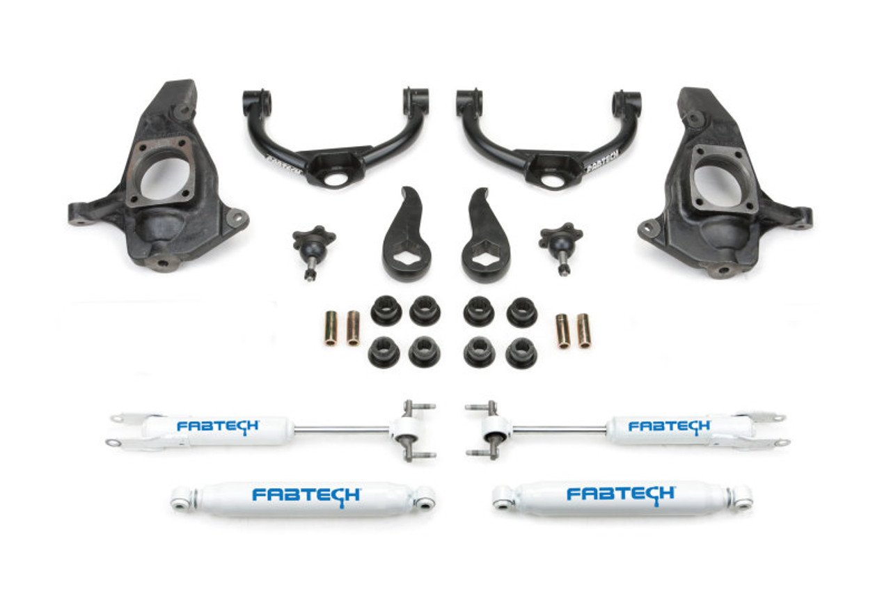 Fabtech 11-19 GM C/K2500HD/3500HD 4in Ultimate System w/Perf. Shocks - K1055