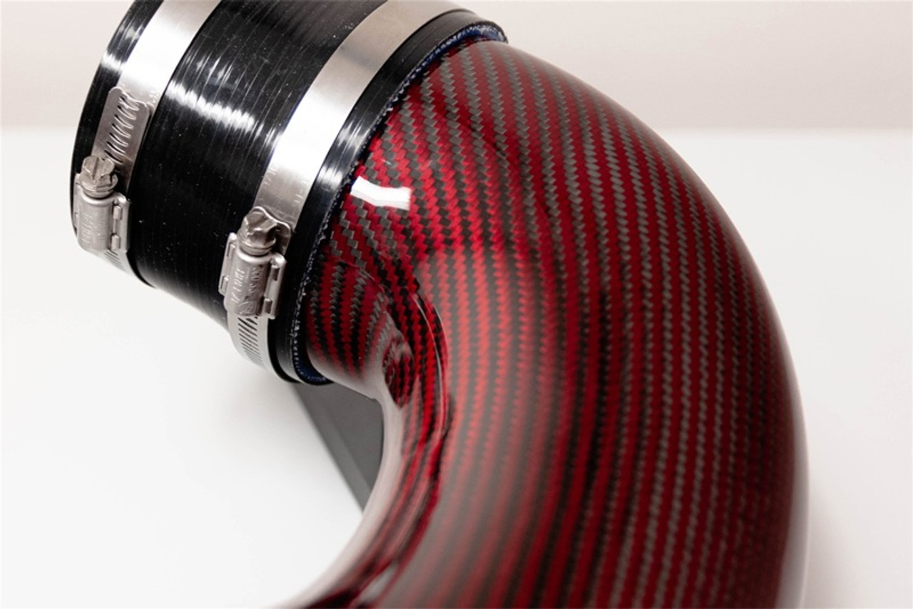 Corsa Cold Air Intake Kit Dry Filter - Red Carbon Fiber - C7 Stingray / Grandsport