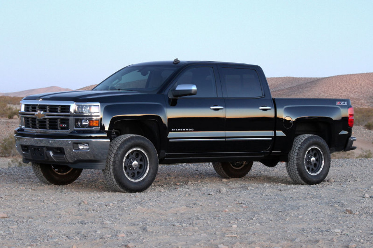 Fabtech 14-18 GM K1500 w/OE Alum. UCA 4in Uniball UCA System w/DL 2.5 Coilovers & Rear DL Shocks - K1071DL