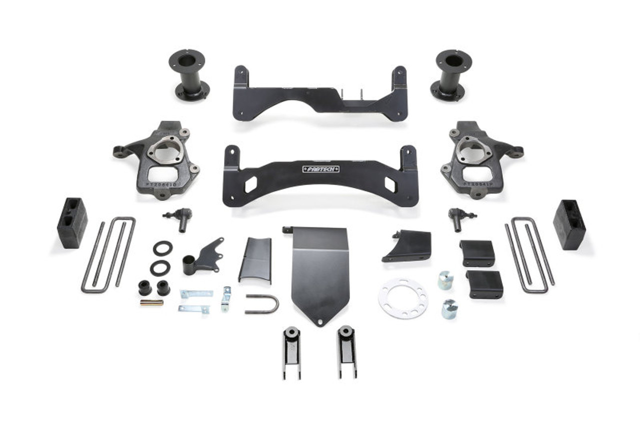 Fabtech 14-18 GM K1500 P/U Denali w/oE Alm Or Stmp Stl UCA 6in Basic Sys G2 w/Magneride - K1094