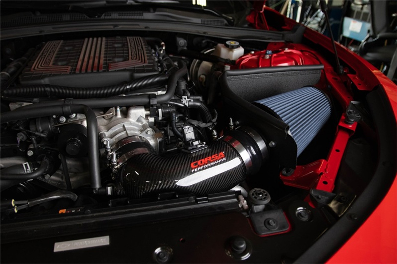 Corsa Carbon Fiber Cold Air Intake Kit - Oiled - 17+ ZL1 Camaro
