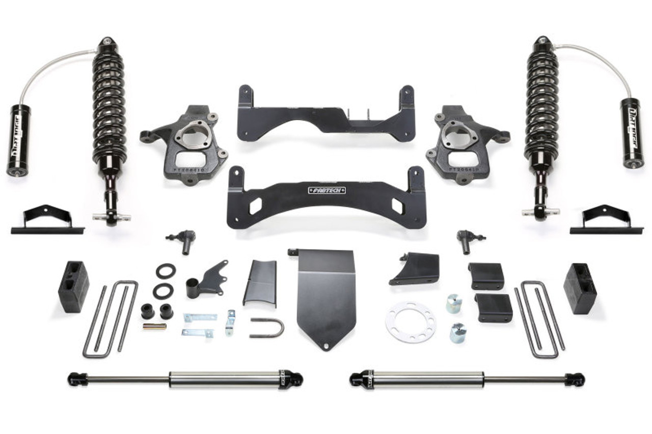 Fabtech 14-18 GM C/K1500 P/U w/oE Alm Or Stmp Stl UCA 6in Perf Sys G2 w/Dl 2.5 & 2.25 - K1113DL