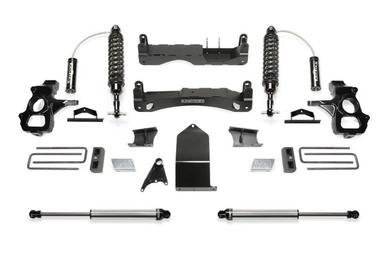 Fabtech 14-18 GM C/K1500 P/U w/oE Alm Or Stmp Stl UCA 4in Perf Sys w/Dl 2.5 & 2.25 - K1120DL