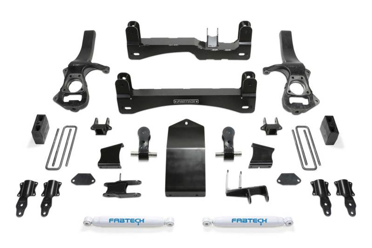 Fabtech 19-20 GM C/K1500 P/U w/Trail Boss/At4 Pkg 4in Basic Sys w/Perf Shks - K1136