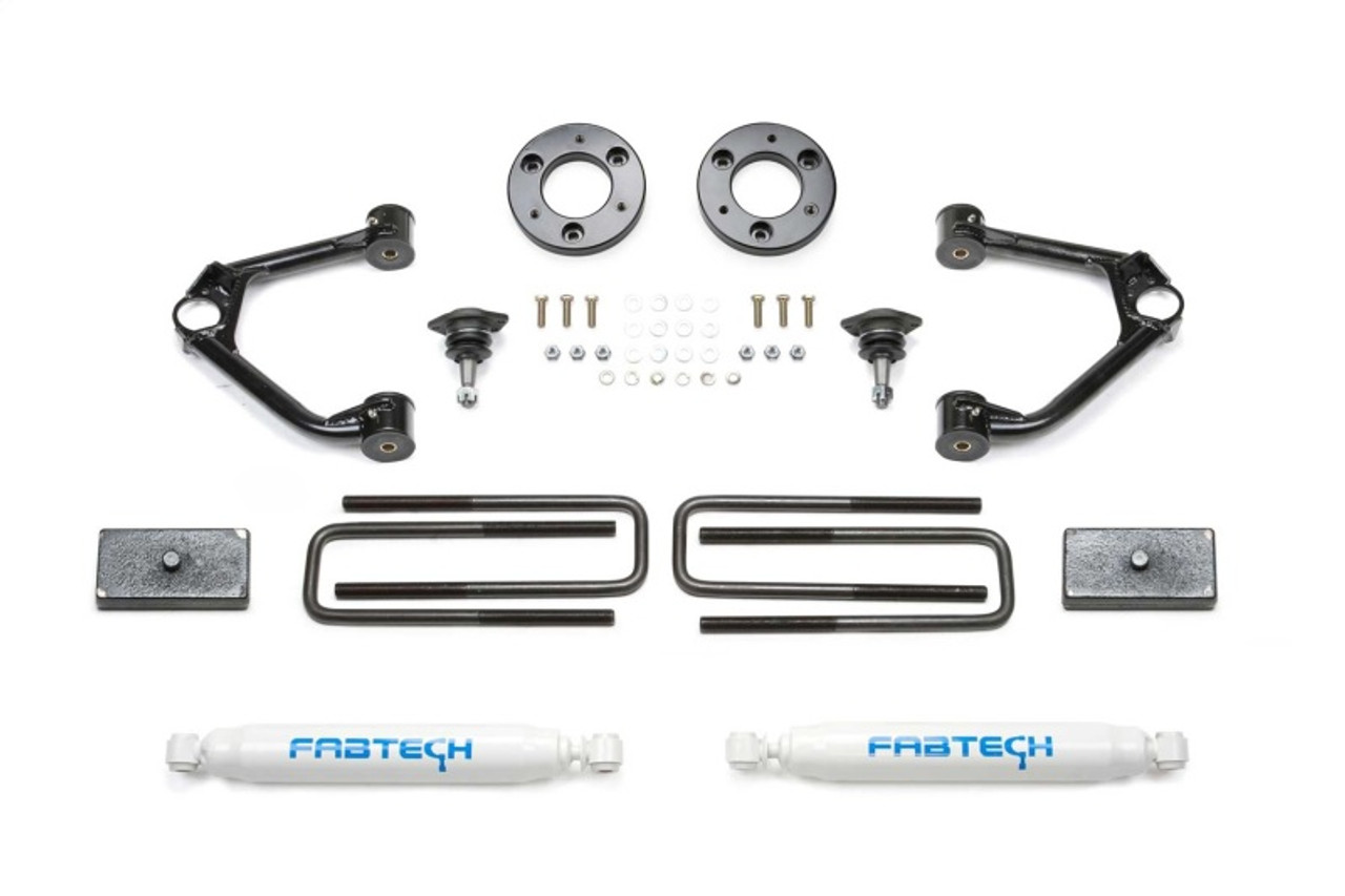 Fabtech 19-20 GM K1500 P/U w/Trail Boss/At4 Pkg 1.5in Budget Sys w/Perf Shks - K1152