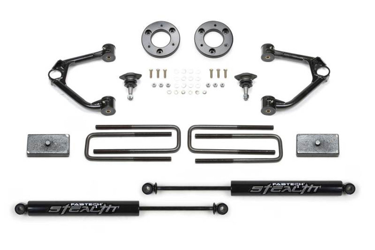 Fabtech 19-20 GM K1500 P/U w/Trail Boss/At4 Pkg 1.5in Budget Sys w/Stealth - K1152M