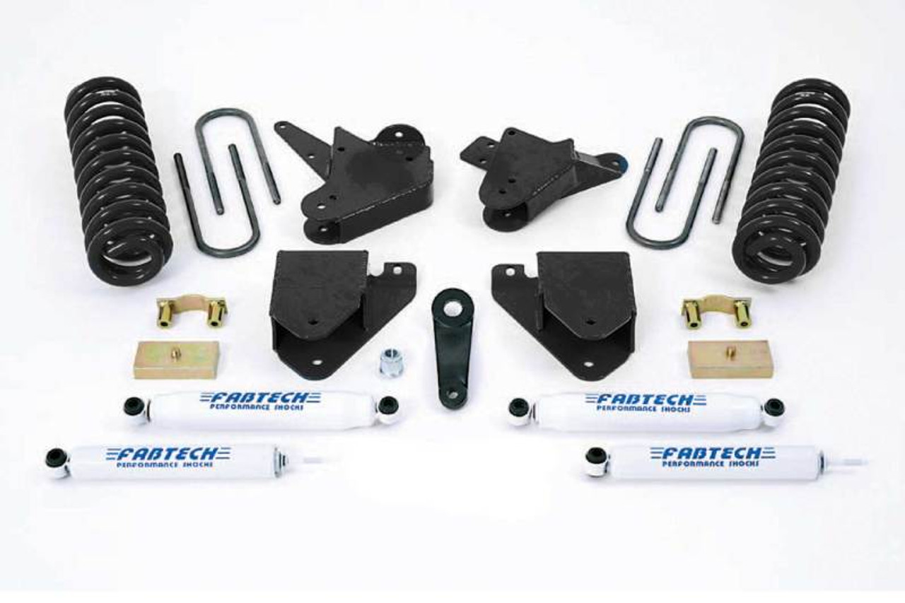 Fabtech 99-00 Ford F250/350 2WD w/7.3L Diesel 6in Basic Sys w/Perf Shks - K2099