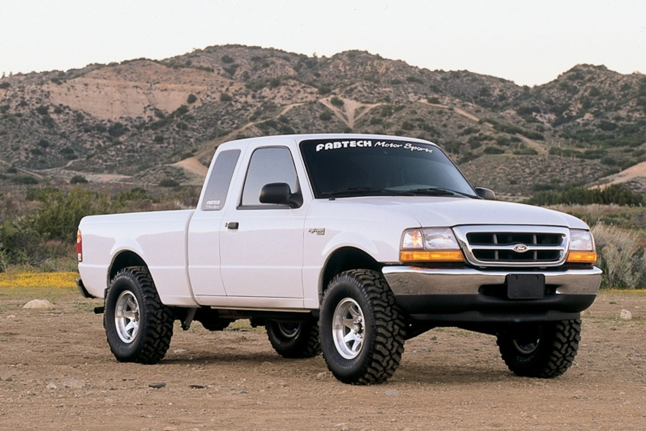 Fabtech 2.5in Perf Sys w/Perf Shks 98-08 Ford Ranger 2WD Coil Spring Front Susp w/4Cyl&3.0L - K2108