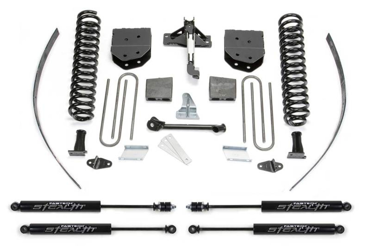 Fabtech 08-16 Ford F250 4WD w/Factory Overload 8in Basic Sys w/Stealth - K2122M