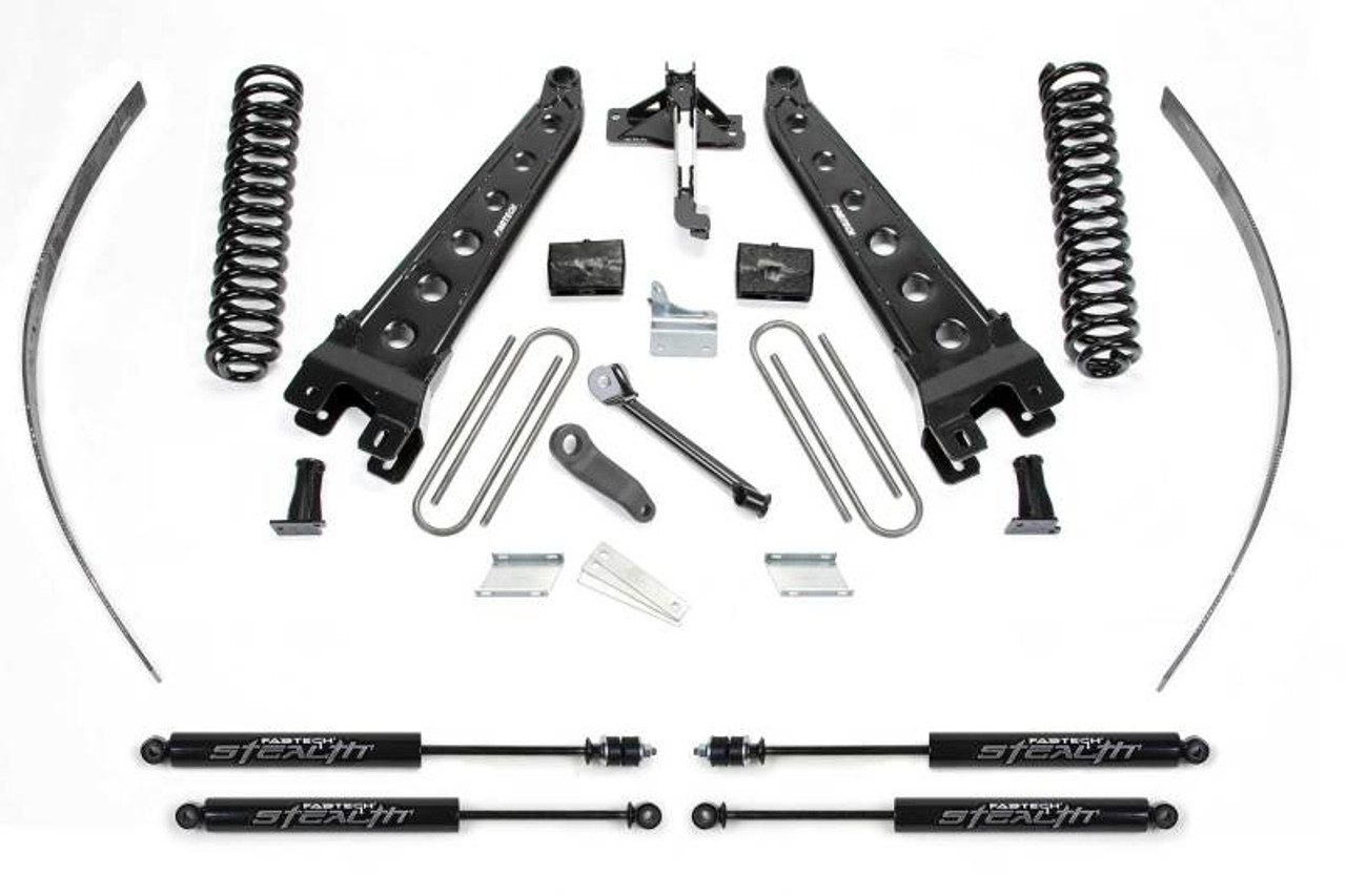 Fabtech 08-16 Ford F250 4WD w/Factory Overload 8in Rad Arm Sys w/Coils & Stealth - K2124M