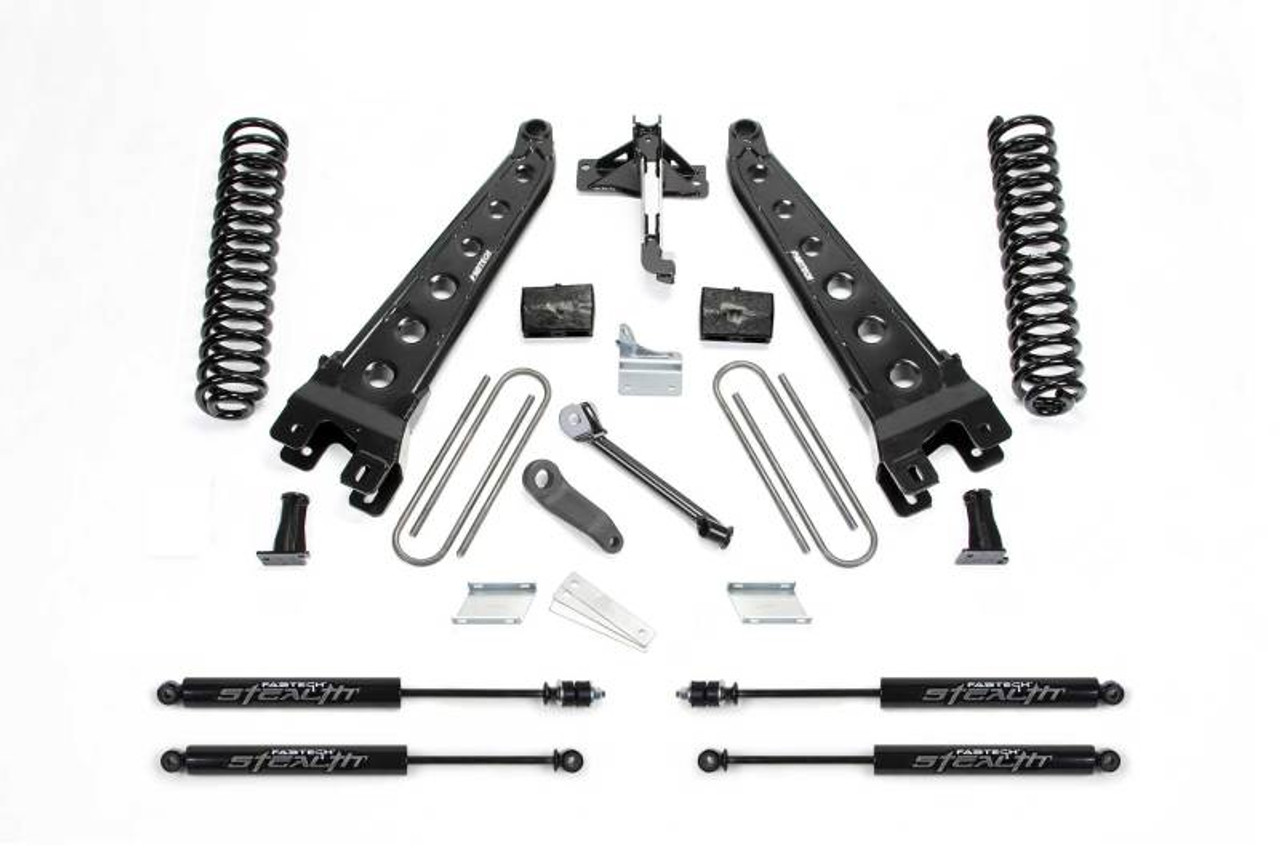 Fabtech 08-16 Ford F350/450 4WD 8 Lug 6in Rad Arm Sys w/Coils & Stealth - K2131M
