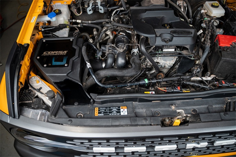 Corsa 2021-2024 Ford Bronco 2.3L Cold Air Intake With Donaldson Powercore Dry Filter - 470026