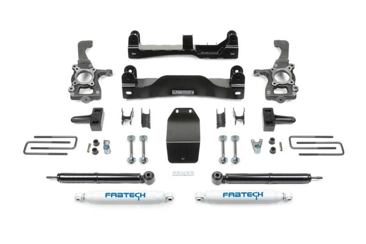 Fabtech 09-13 Ford F150 4WD 4in Basic Sys w/Perf Shks - K2183