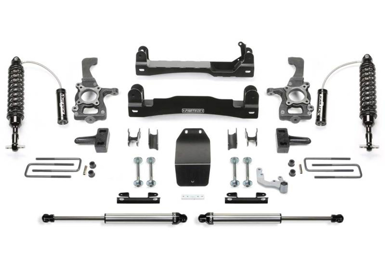 Fabtech 15-20 Ford F150 4WD 4in Perf Sys w/Dlss 2.5 C/O Resi & Rr Dlss - K2196DL