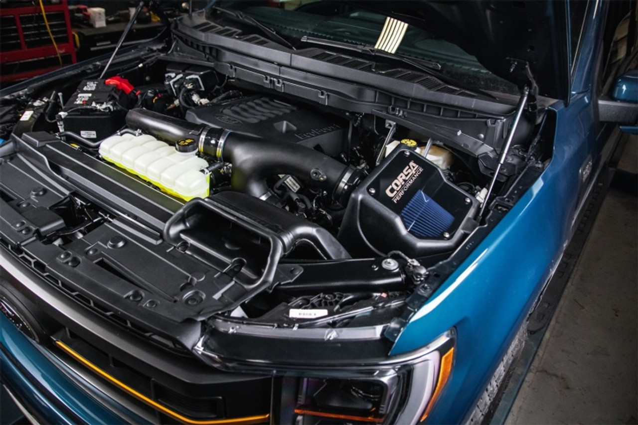 Corsa 2021-2024 Ford F150 3.5L Ecoboost Cold Air Intake with MaxFlow 5 Oiled Filter - 49135