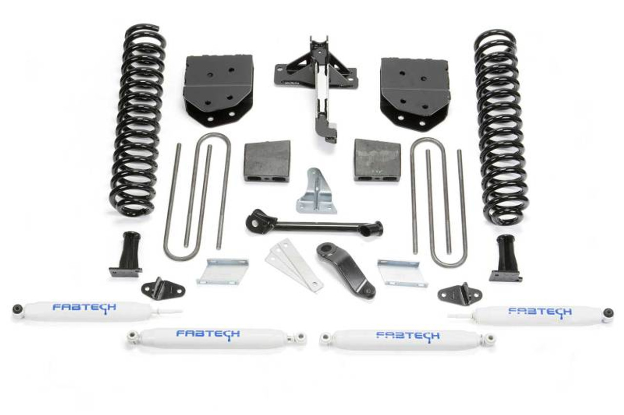 Fabtech 08-16 Ford F250/F350 4WD 4in Basic Sys w/Perf Shks - K2210