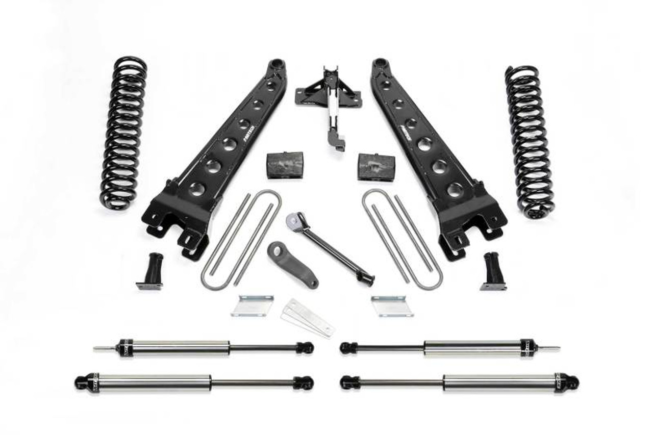Fabtech 17-21 Ford F250/F350 4WD Diesel 4in Rad Arm Sys w/Coils & Dlss Shks - K2215DL