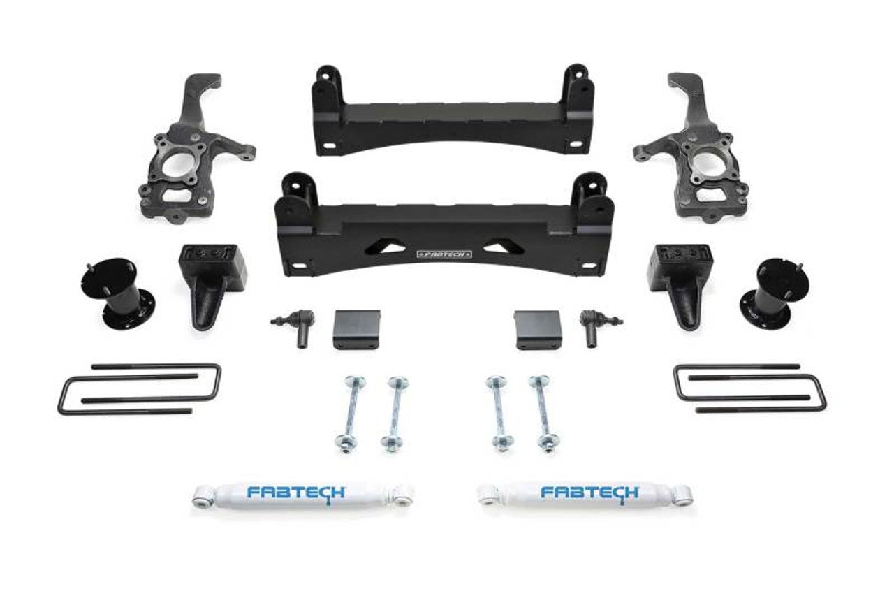 Fabtech 15-20 Ford F150 2WD 6in Basic Sys w/Perf Shks - K2247