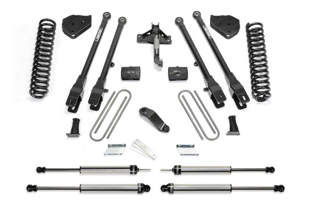 Fabtech 17 Ford F450/F550 4WD Diesel 6in 4Link Sys w/Coils & Dl Shks - K2284DL