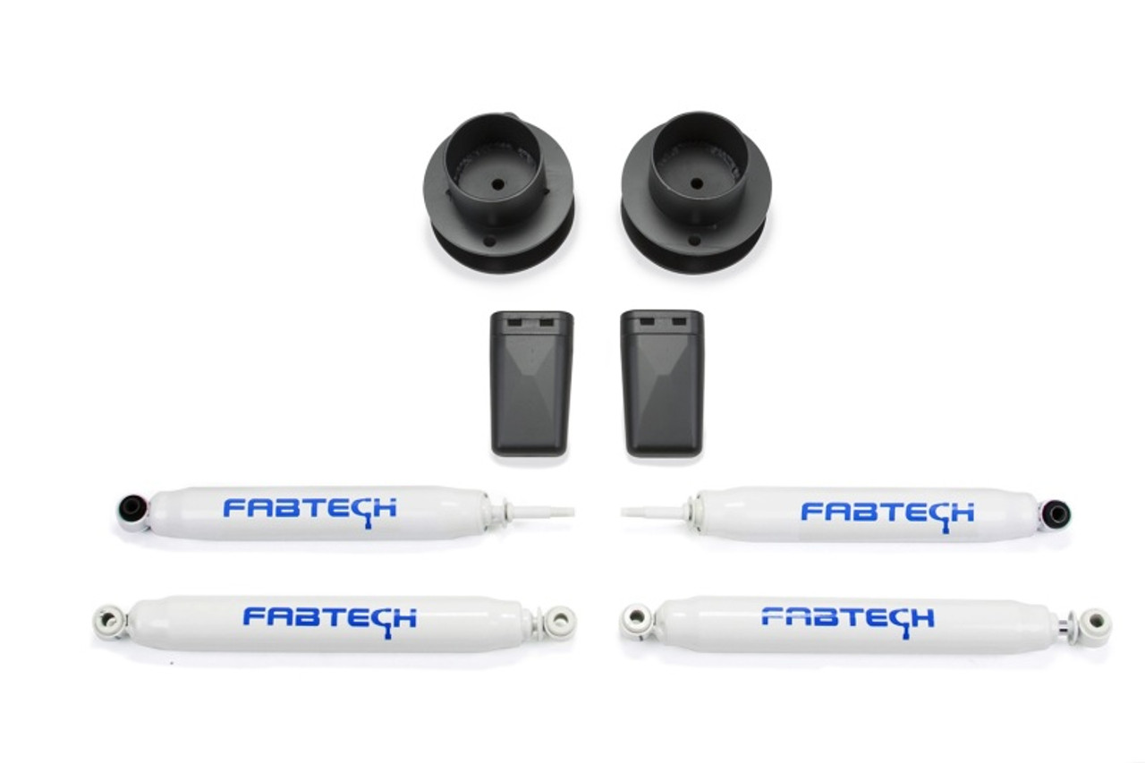 Fabtech 13-18 Ram 3500 4WD w/Factory Radius Arms 2.5in Coil Spcr Kit w/Perf Shks - K3056