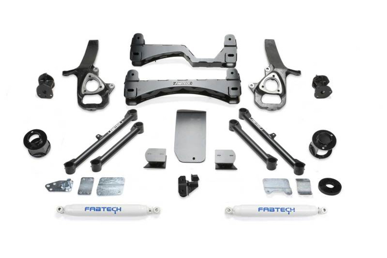 Fabtech 19-21 Ram 1500 4WD 6in Basic Sys w/Perf Shks (Exc. Rebel & TRX) - K3086