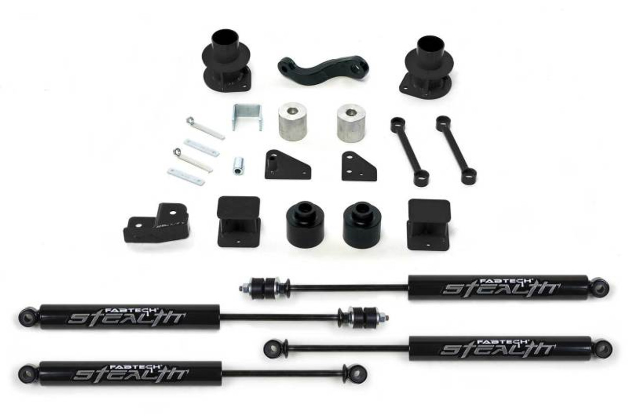 Fabtech 07-18 Jeep JK 4WD 3in Basic Sys w/Stealth - K4037M