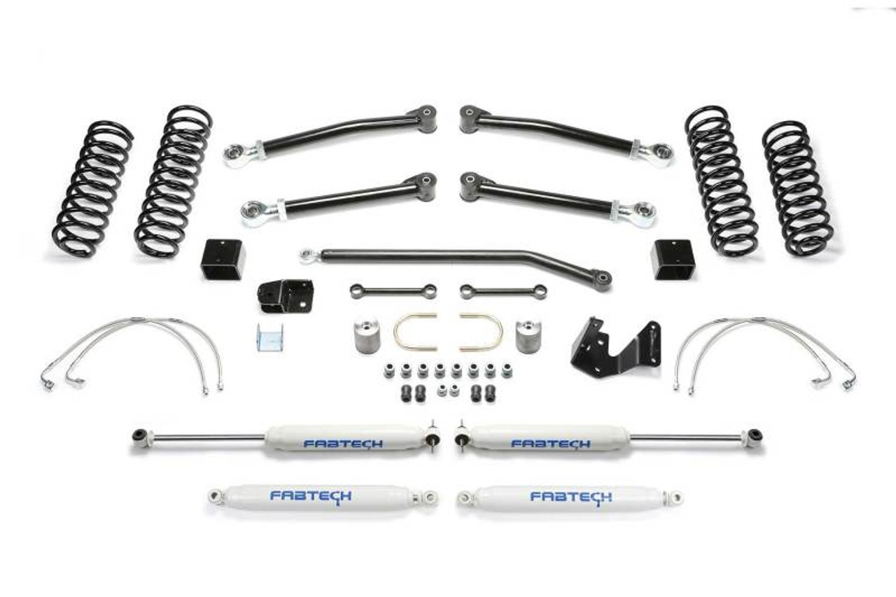 Fabtech 07-18 Jeep JK 2-Door 3in Trail Ii w/Perf Shocks - K4051