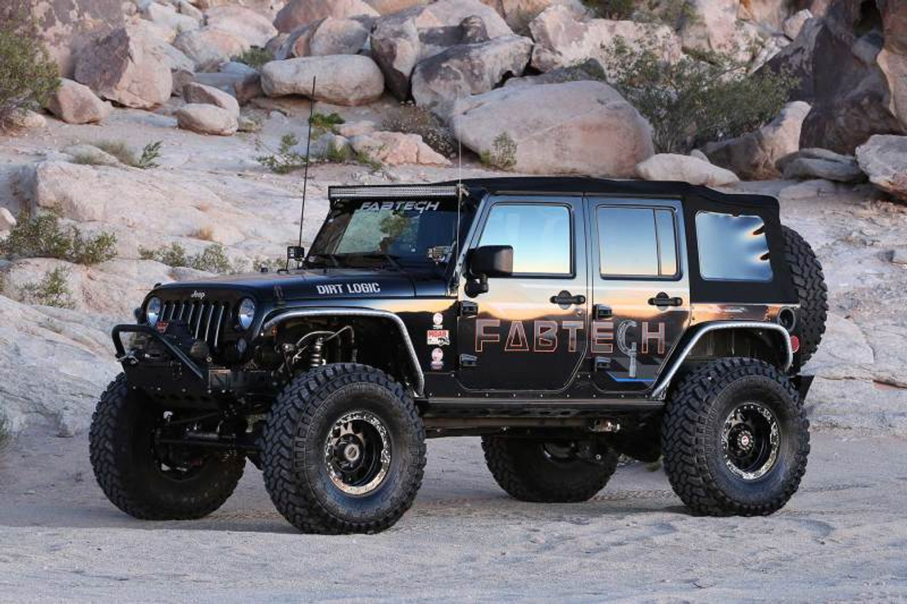 Fabtech 07-18 Jeep JK 4-Door 5in Crawler C/O w/Dlss 2.5 C/O Resi & Rr Dlss Resi - K4079DL
