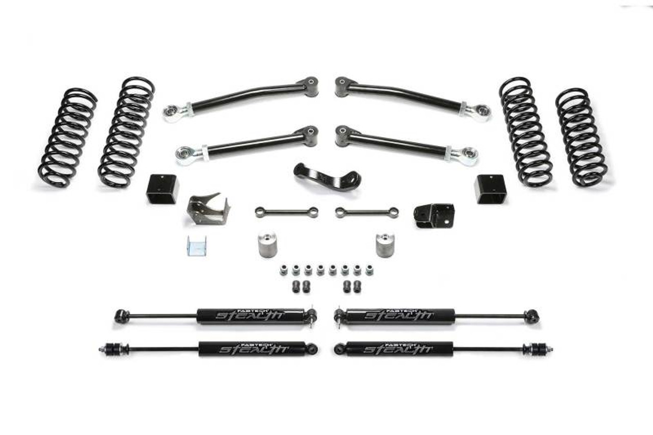 Fabtech 07-18 Jeep JK 2-Door 3in Trail w/Stealth - K4089M