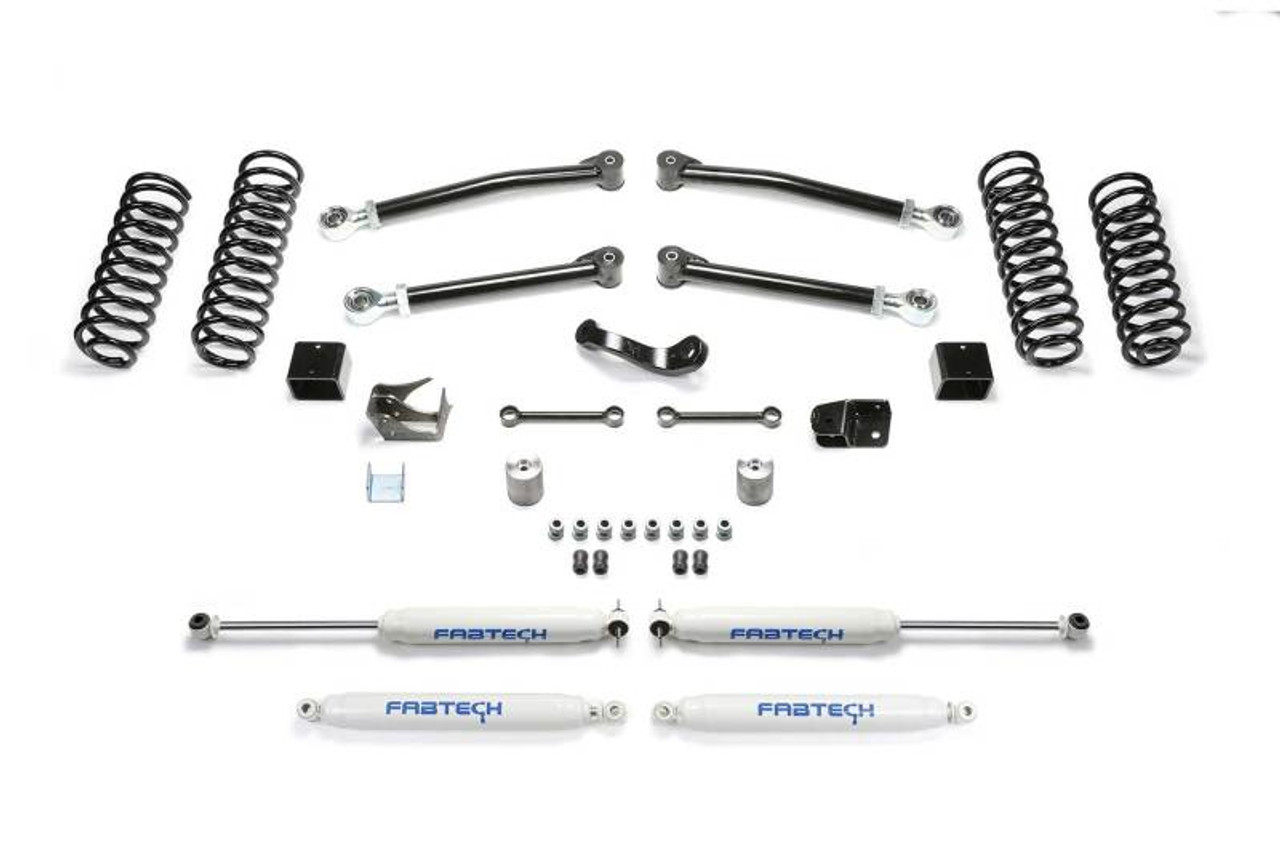 Fabtech 07-18 Jeep JK 4-Door 3in Trail w/Perf Shocks - K4090