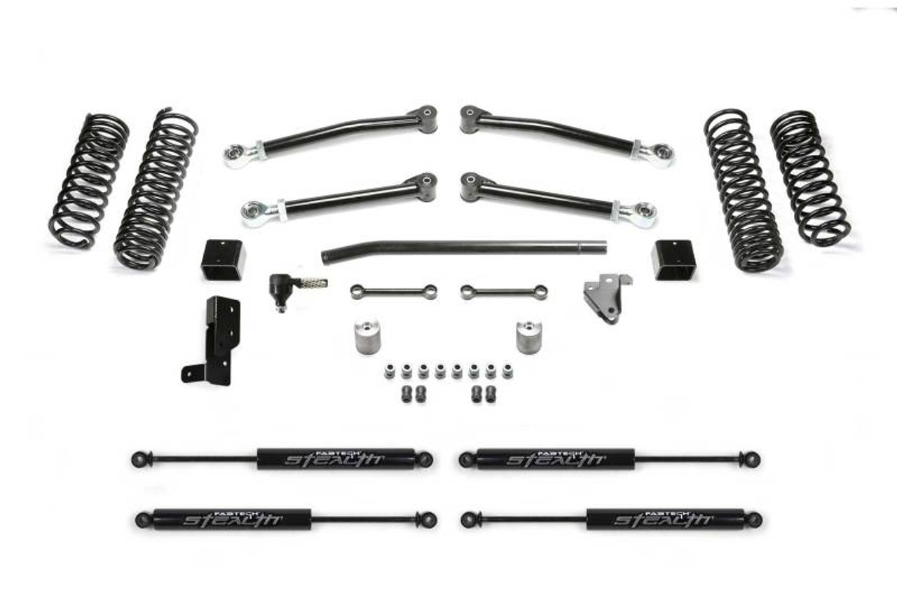 Fabtech 18-21 Jeep JL 4WD 4-Door 3in Trail w/Stealth - K4117M
