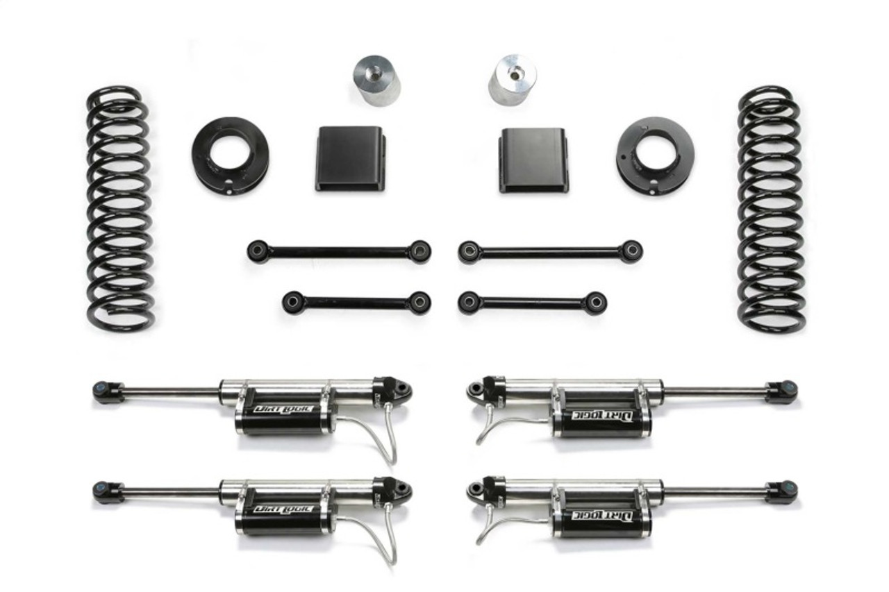 Fabtech 20-21 Jeep JT 4WD Gas 3in Sport System w/Dl Resi - K4161DL