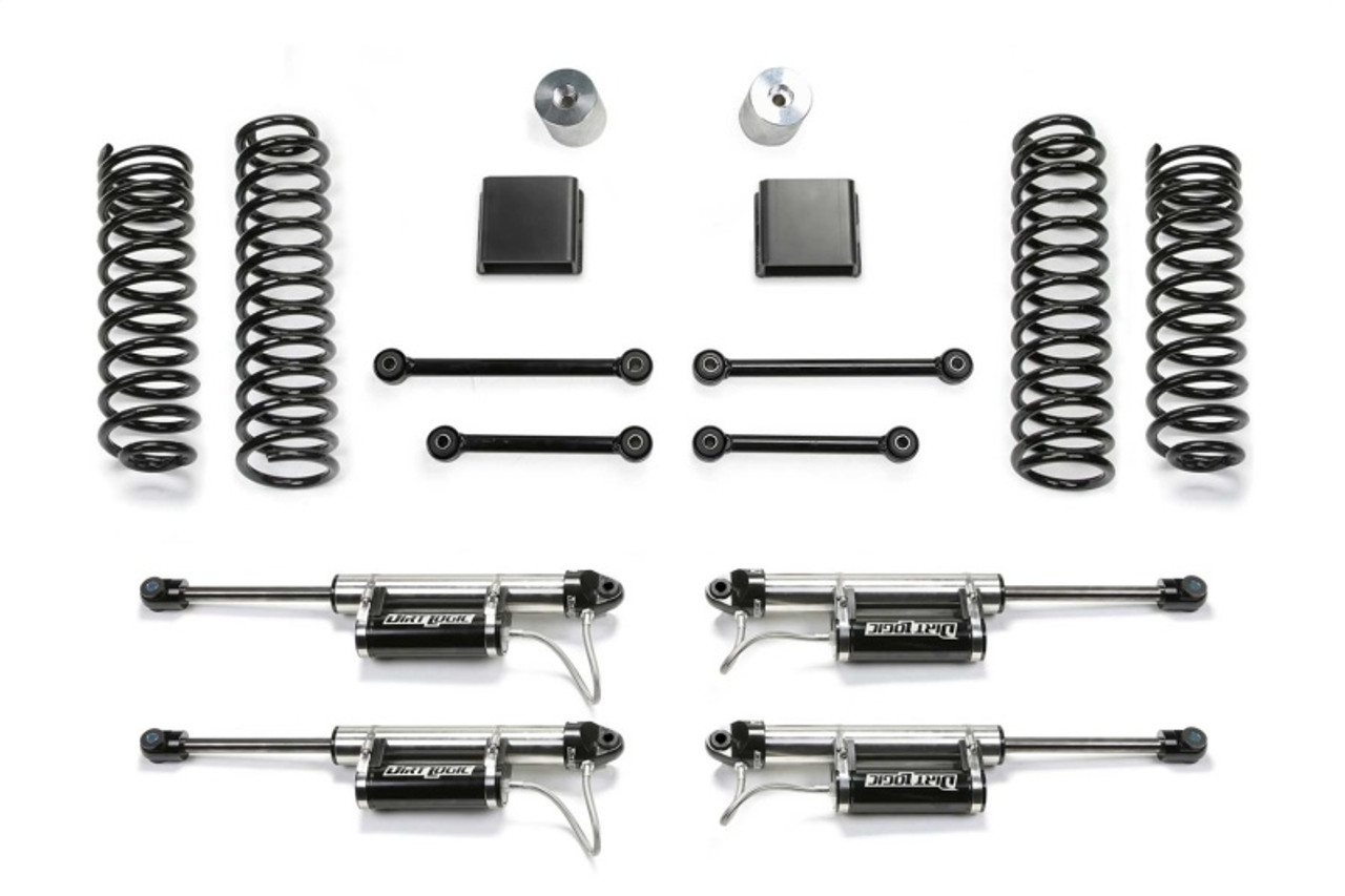 Fabtech 20-21 Jeep JT 4WD Gas 3in Sport Ii System w/Dl Resi - K4164DL