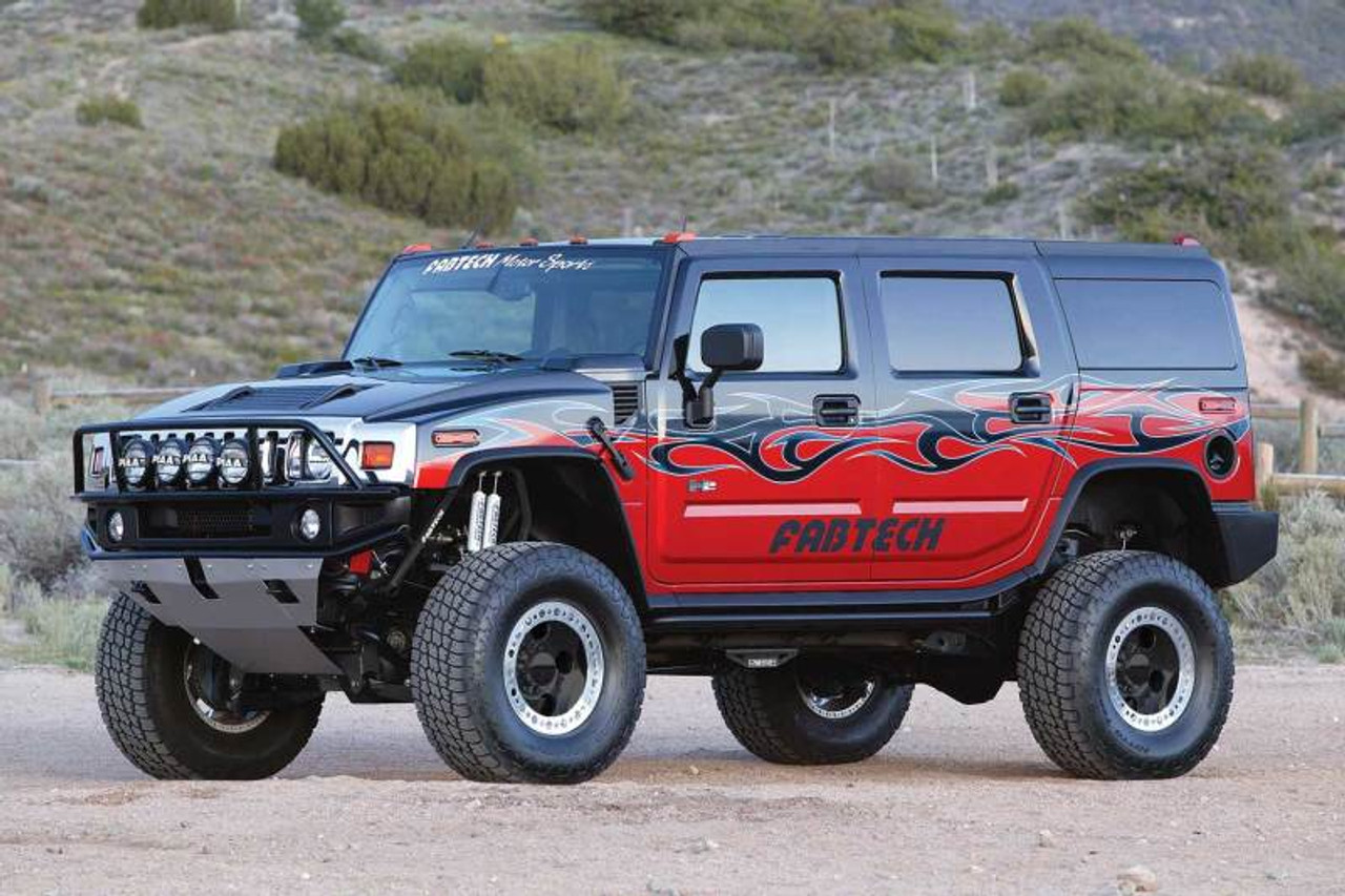 Fabtech 03-05 Hummer H2 Suv/Sut 4WD w/Rr Air Bags 6in Perf Sys w/Perf Shks - K5001
