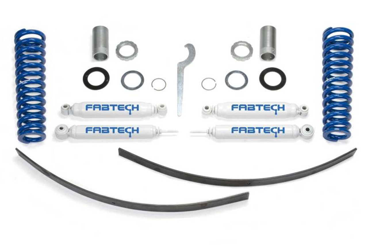 Fabtech 95.5-04 Toyota Tacoma Prnnr 6 Lug Mdls 2/4WD 0-3.5in Basic Adj C/O Sys w/Perf Rr Shks - K7015