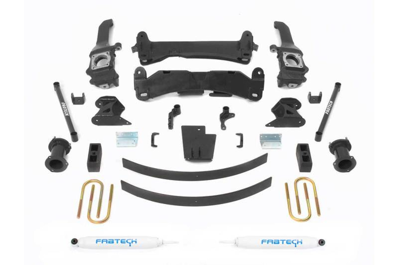 Fabtech 05-14 Toyota Tacoma 4WD/ 2WD 6 Lug Models Only 6in Basic Sys w/Perf Shks - K7019