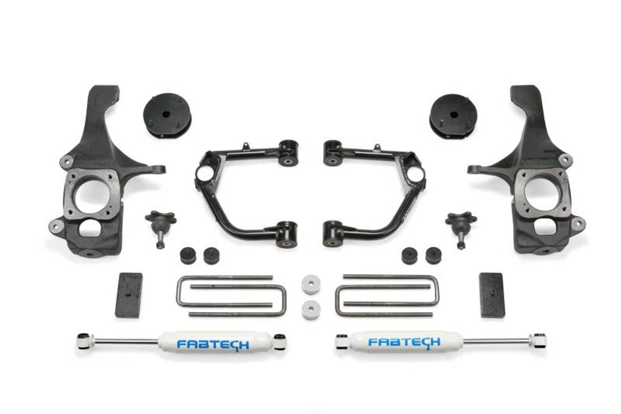 Fabtech 07-15 Toyota Tundra 2WD/4WD 4in Budget UCA System w/Rear Perf. Shocks - K7028