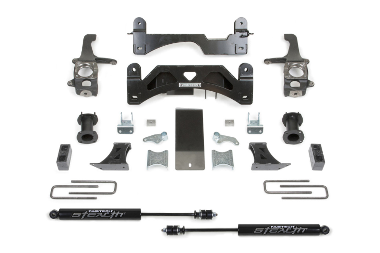 Fabtech 16-21 Toyota Tundra 2WD/4WD 6in Basic Sys w/C/O Spacers & Stealth Rr - K7054M