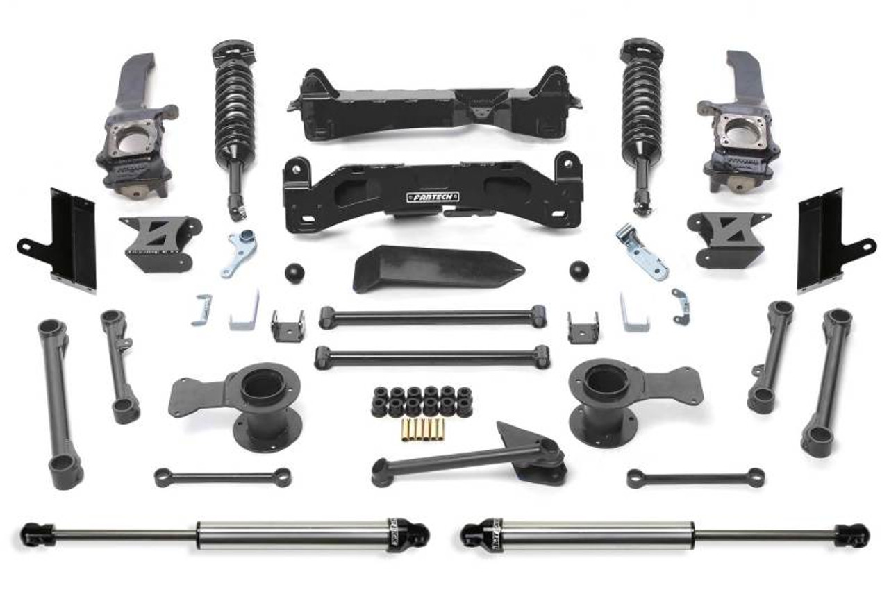 Fabtech 10-15 Toyota 4Runner 4WD 6in Perf Sys w/Dl 2.5C/O & 2.25 - K7060DL