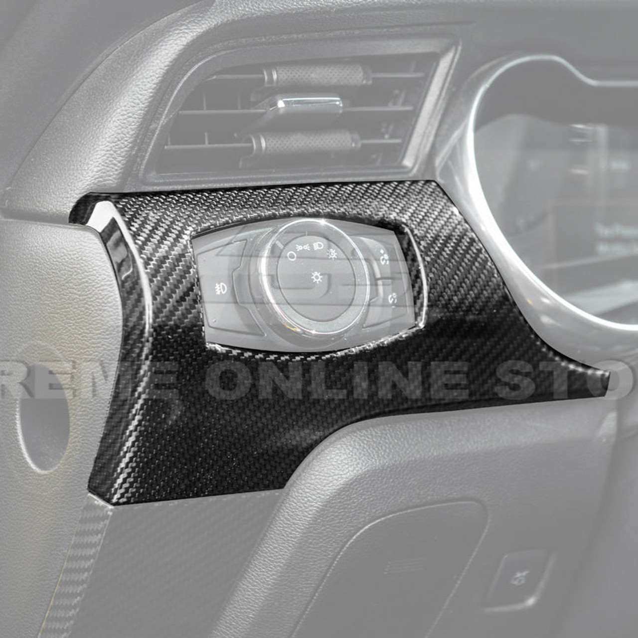EOS Interior Dashboard Panel Trim 3 Hole - 15-23 Ford Mustang S550