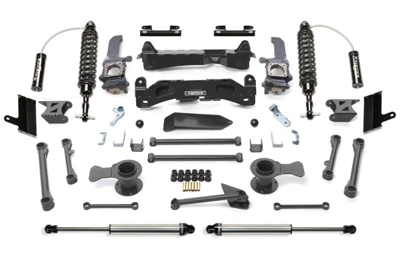 Fabtech 2015-21 Toyota 4Runner 4WD 6in Perf Sys w/Dl 2.5 C/O Resi & 2.25 - K7068DL