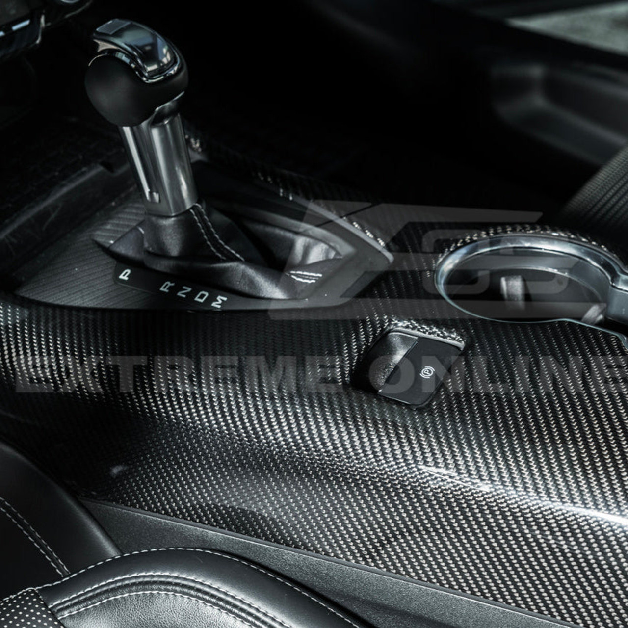 EOS Center Console Carbon Fiber Cover - 2024+ Ford Mustang S550