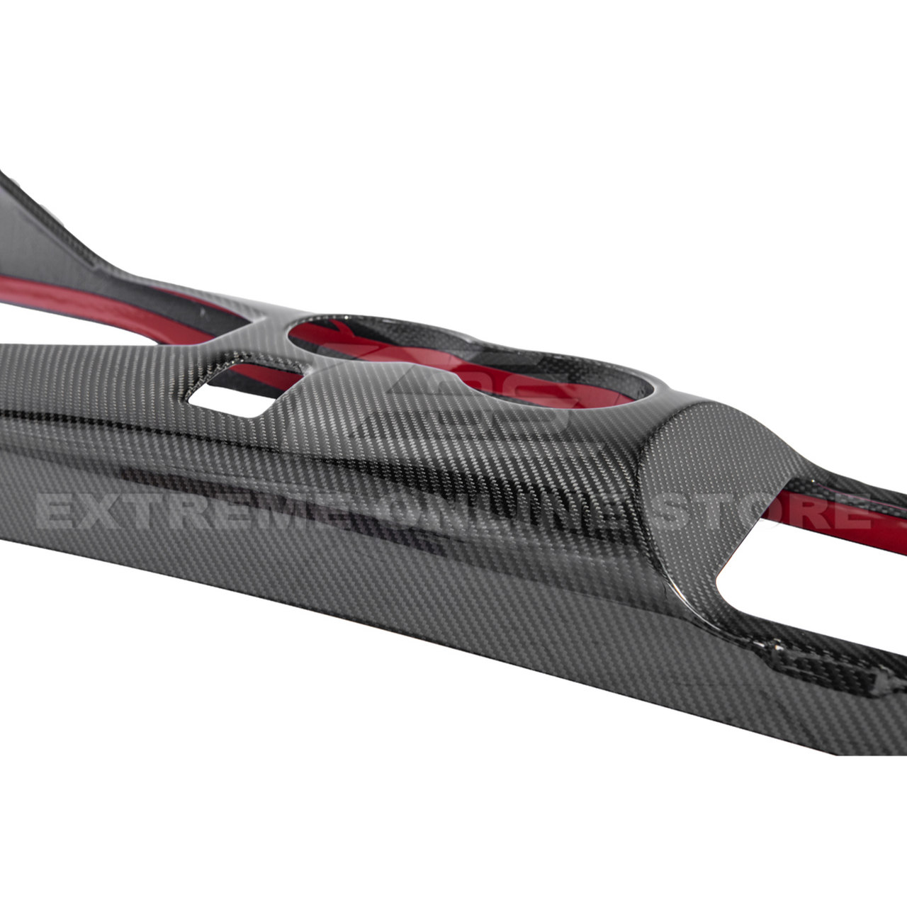EOS Center Console Carbon Fiber Cover - 2024+ Ford Mustang S550 (VENT-1088-BKCF)