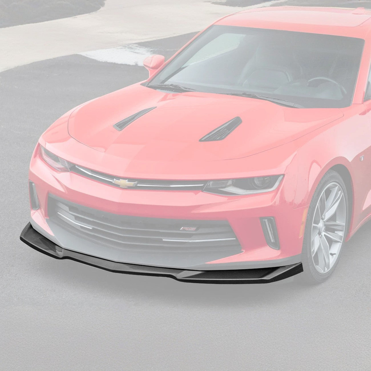 EOS ZL1 Conversion Front Splitter - Hydro-Dip Carbon - 16-18 Camaro (FLIP-337-CFLK)