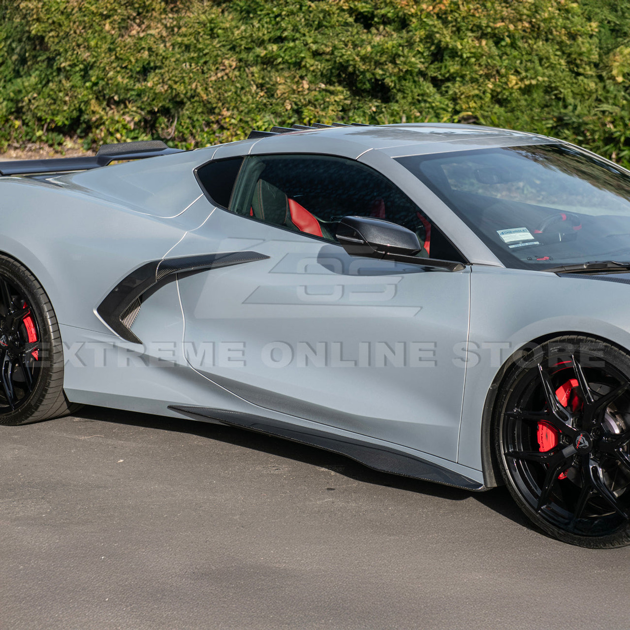 EOS Z06 Style Side Skirt Rocker Panels - Carbon Fiber - C8