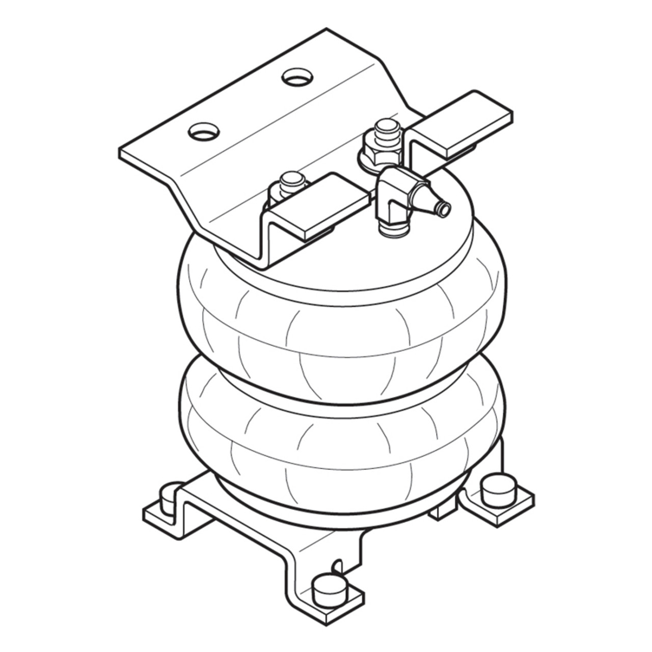 Firestone Ride-Rite Air Helper Spring Kit Rear 75-96 Chevrolet P30 RWD (W217602080) - 2080